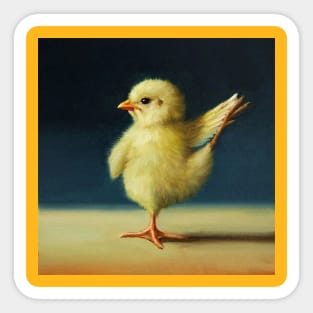 yellow chick exercise 6 Sticker